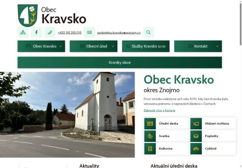Zobrazit webové stránky Obecní úřad Kravsko