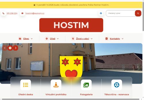 Zobrazit webové stránky Obecní úřad Hostim