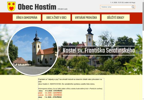 Zobrazit webové stránky Obecní úřad Hostim