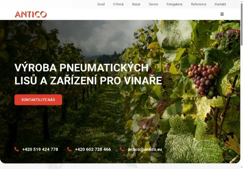 Zobrazit webové stránky Tomáš Hartman - Antico