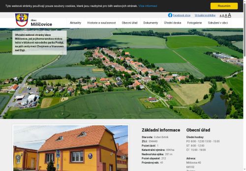 Zobrazit webové stránky Obecní úřad Milíčovice
