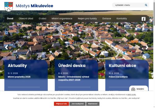 Zobrazit webové stránky Úřad městyse Mikulovice
