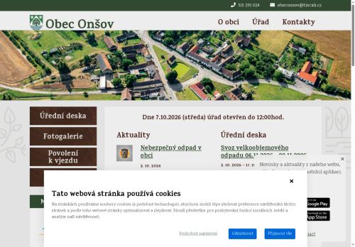 Zobrazit webové stránky Obecní úřad Onšov