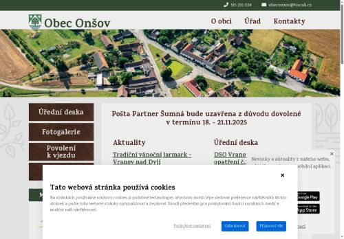 Zobrazit webové stránky Obecní úřad Onšov