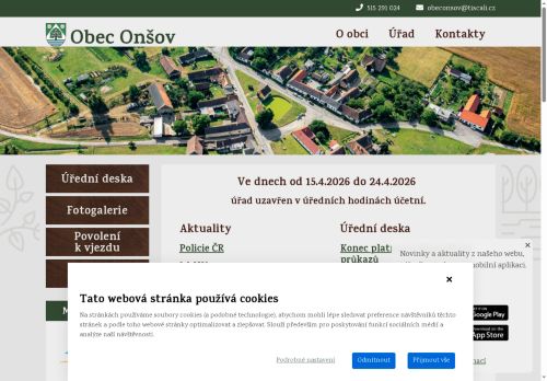 Zobrazit webové stránky Obecní úřad Onšov