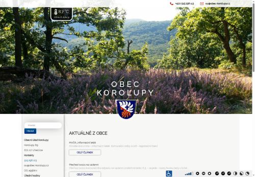 Zobrazit webové stránky Obecní úřad Korolupy