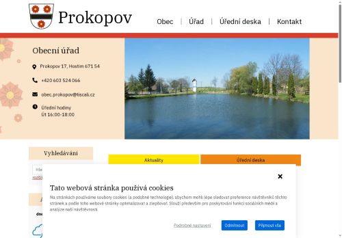 Zobrazit webové stránky Obecní úřad Prokopov