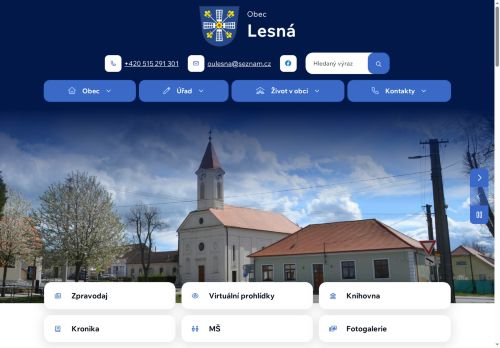 Zobrazit webové stránky Obecní úřad Lesná