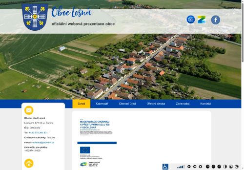 Zobrazit webové stránky Obecní úřad Lesná