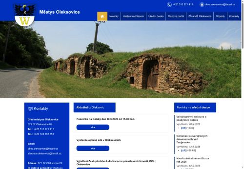 Zobrazit webové stránky Úřad městyse Oleksovice