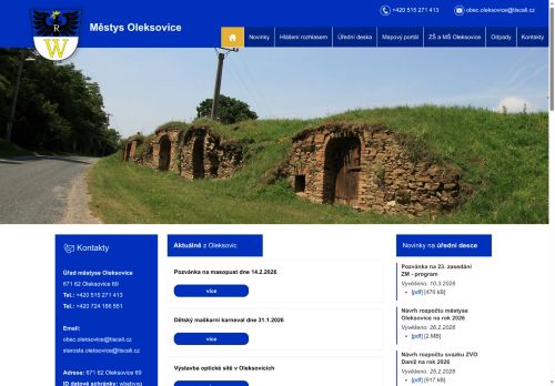 Zobrazit webové stránky Úřad městyse Oleksovice