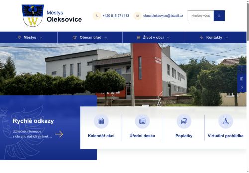 Zobrazit webové stránky Úřad městyse Oleksovice