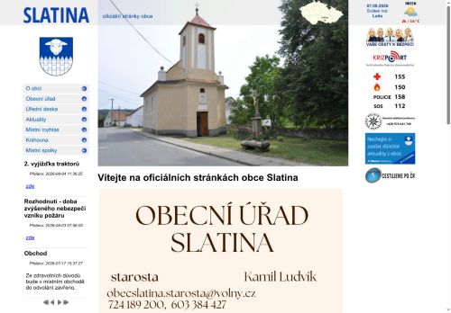 Zobrazit webové stránky Obecní úřad Slatina