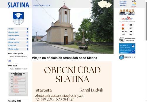 Zobrazit webové stránky Obecní úřad Slatina