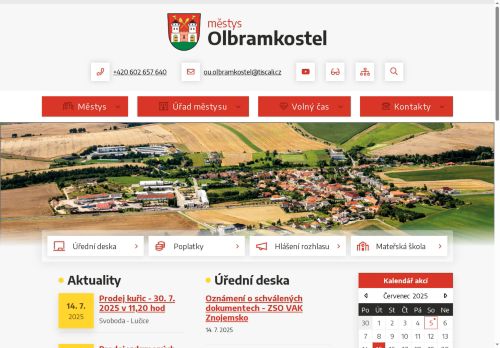 Zobrazit webové stránky Úřad městyse Olbramkostel