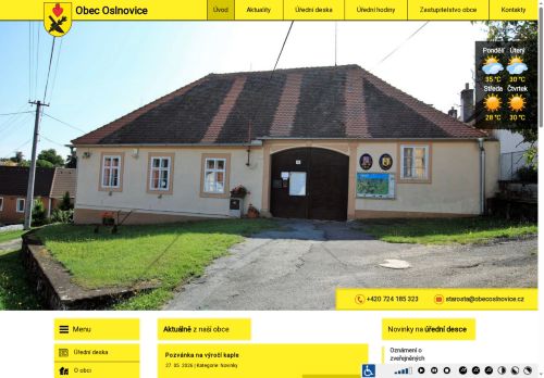 Zobrazit webové stránky Obecní úřad Oslnovice