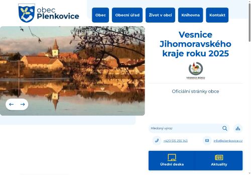 Zobrazit webové stránky Obecní úřad Plenkovice