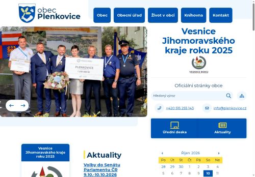 Obec Plenkovice nabízí práci na pozici Zahradnice   ž/m v obci Plenkovice