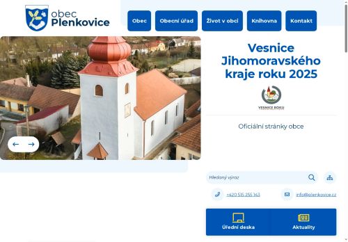 Zobrazit webové stránky Obecní úřad Plenkovice