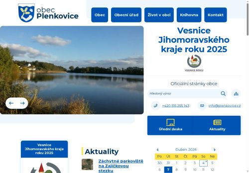 Zobrazit webové stránky Obecní úřad Plenkovice