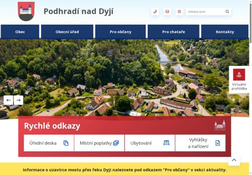 Zobrazit webové stránky Obecní úřad Podhradí nad Dyjí