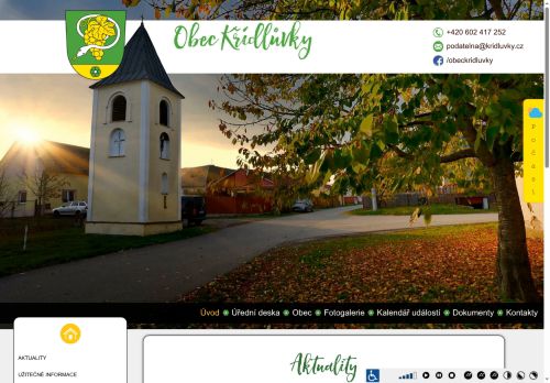 Zobrazit webové stránky Obecní úřad Křídlůvky