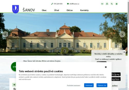 Zobrazit webové stránky Obecní úřad Šanov