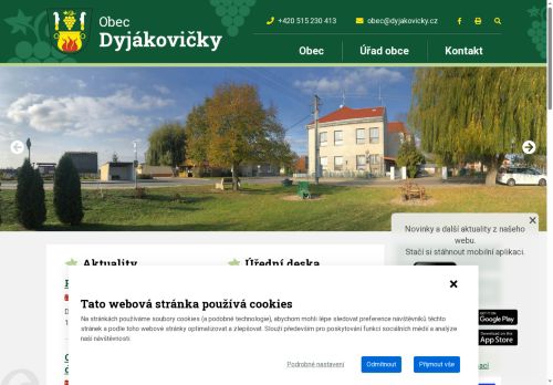 Zobrazit webové stránky Obecní úřad Dyjákovičky