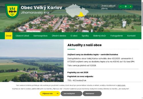 Zobrazit webové stránky Obecní úřad Velký Karlov