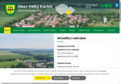 Zobrazit webové stránky Obecní úřad Velký Karlov