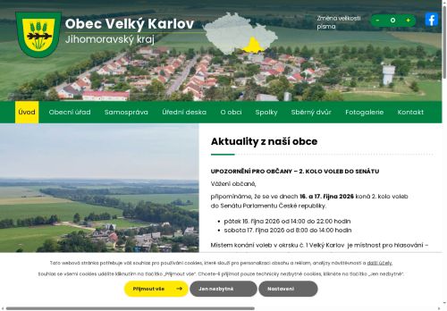 Zobrazit webové stránky Obecní úřad Velký Karlov
