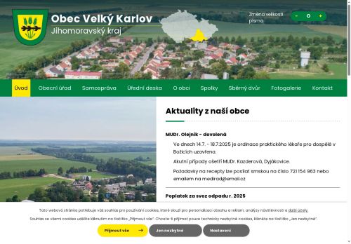 Zobrazit webové stránky Obecní úřad Velký Karlov