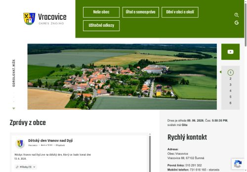 Zobrazit webové stránky Obecní úřad Vracovice