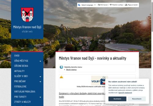 Zobrazit webové stránky Úřad městyse Vranov nad Dyjí