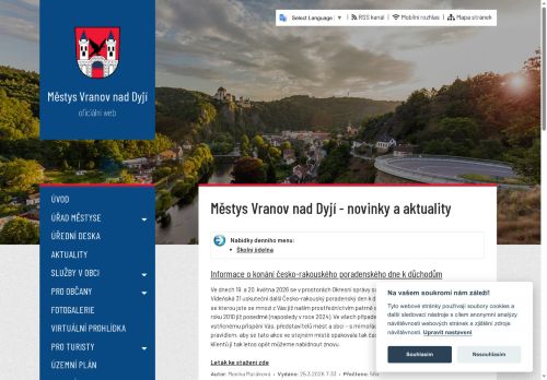 Zobrazit webové stránky Úřad městyse Vranov nad Dyjí
