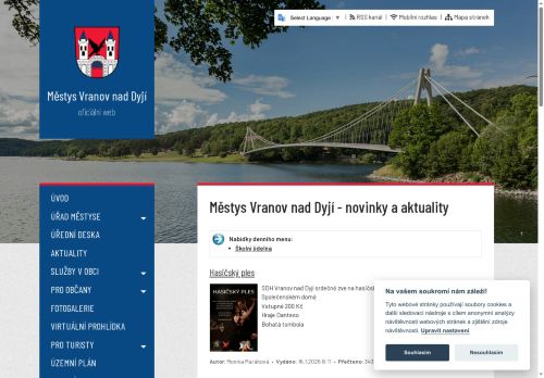 Zobrazit webové stránky Úřad městyse Vranov nad Dyjí