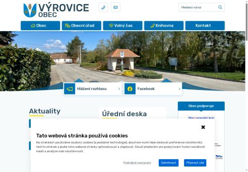 Zobrazit webové stránky Obecní úřad Výrovice