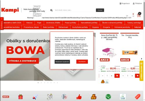 KAMPI OFFICE s.r.o. nabízí práci na pozici pracovník/ce papírenské výroby - pomocné práce v objektu firmy v obci Hodonín