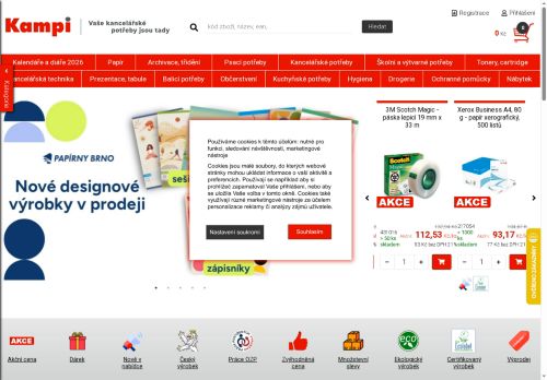 KAMPI OFFICE s.r.o. nabízí práci na pozici pracovník/ce papírenské výroby - pomocné práce v objektu firmy v obci Hodonín
