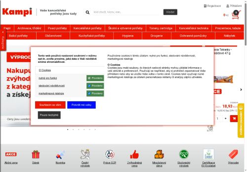KAMPI OFFICE s.r.o. nabízí práci na pozici pracovník/ce papírenské výroby - obsluha papírenských strojů v obci Hodonín