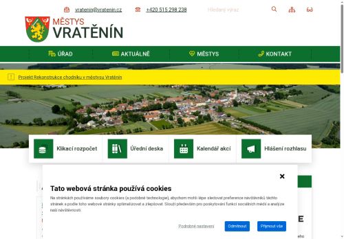Zobrazit webové stránky Úřad městyse Vratěnín