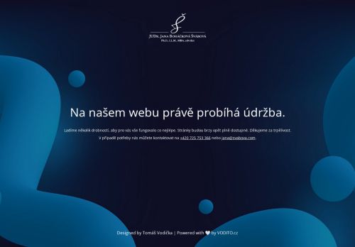 Zobrazit webové stránky JUDr. Jana Boháčková Švábová, advokát, Ph.D., LLM, MBA