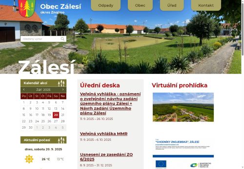 Zobrazit webové stránky Obecní úřad Zálesí