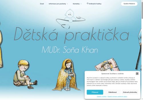 Zobrazit webové stránky Praktický lékař pro děti a dorost - MUDr. Soňa Khan, MUDr. Eva Kalová