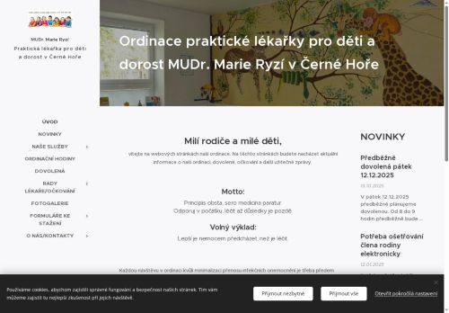 Zobrazit webové stránky Praktický lékař pro děti a dorost - MUDr. Marie Ryzí