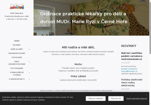 Zobrazit webové stránky Praktický lékař pro děti a dorost - MUDr. Marie Ryzí