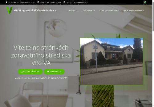 Zobrazit webové stránky Praktický lékař pro dospělé - MUDr. Viktor Hos