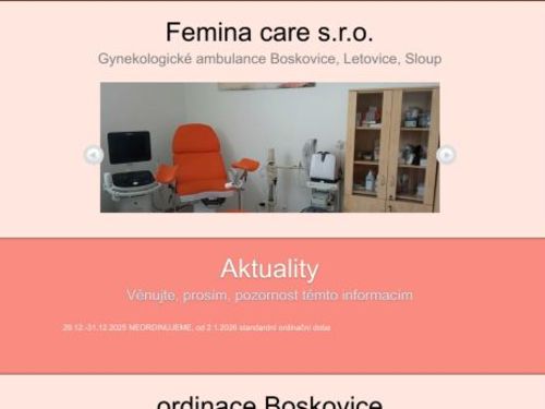 Gynekologická ambulance Femina care s.r.o. -  MUDr. Kateřina Čandrlová-Hovorková
