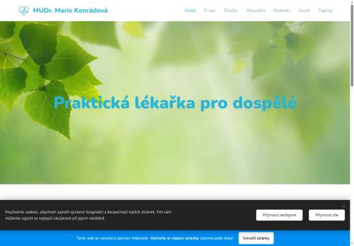 Zobrazit webové stránky Praktický lékař pro dospělé - MUDr. Marie Konrádová