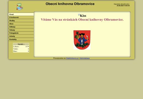 Zobrazit webové stránky Místní knihovna Olbramovice